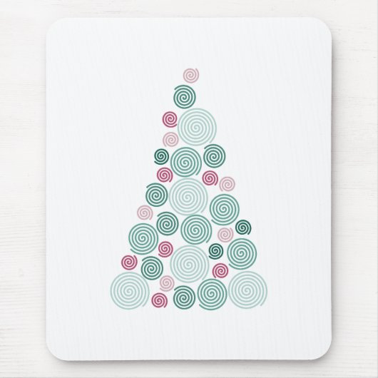 Evergreen Swirl マウスパッド (正面)