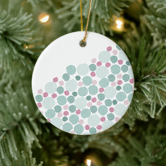 Evergreen Swirl - (Pattern) セラミックオーナメント