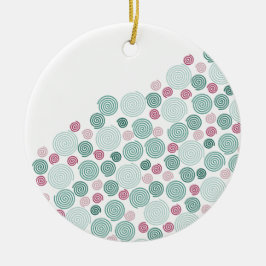 Evergreen Swirl - (Pattern) セラミックオーナメント