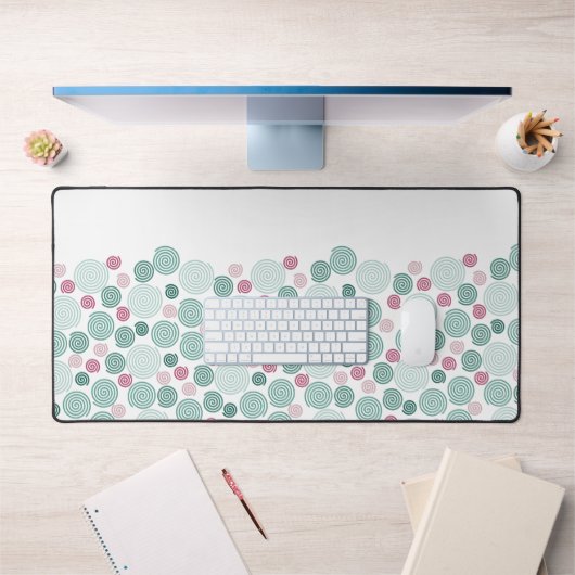 Evergreen Swirl (Pattern) デスクマット (オフィス1)