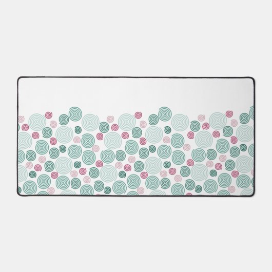 Evergreen Swirl (Pattern) デスクマット (正面)