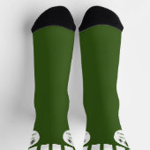 Evergreen Trees Seasons Greetings ソックス (上部)