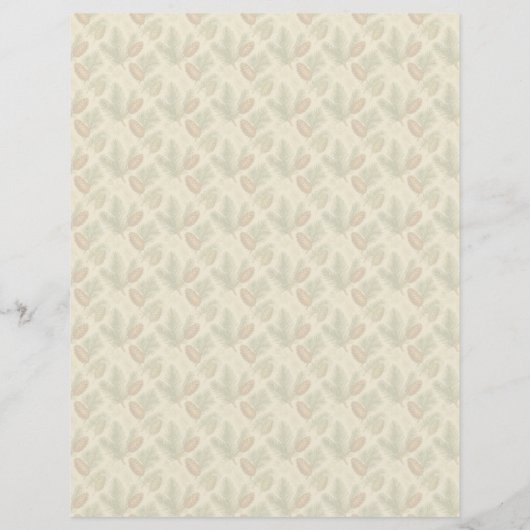 Evergreens and Cones Scrapbook Paper (裏面)