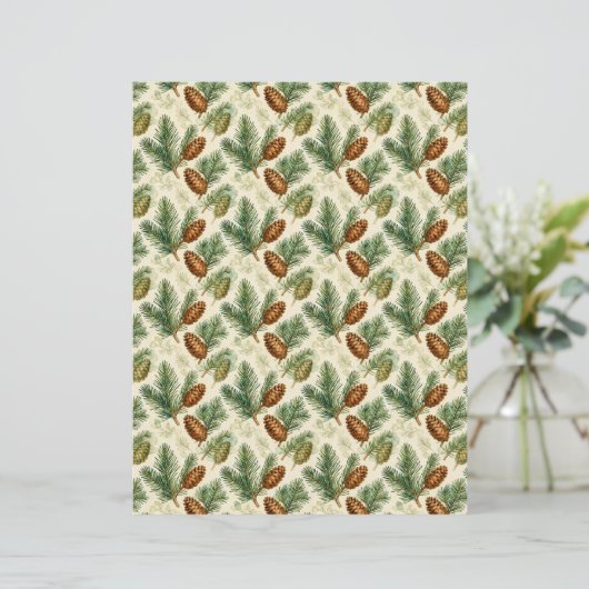 Evergreens and Cones Scrapbook Paper (スタンド正面)