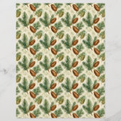 Evergreens and Cones Scrapbook Paper (正面)