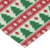 Evergreens & Snowflakes Knit テーブルクロス (アングル)