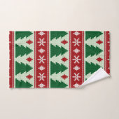 Evergreens & Snowflakes Knit バスタオルセット (ハンドタオル)