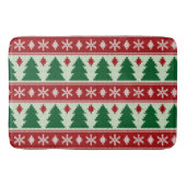 Evergreens & Snowflakes Knit バスマット (正面)