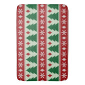 Evergreens & Snowflakes Knit バスマット (正面縦)