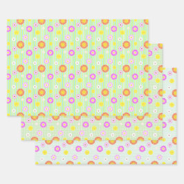 Everlastings Wrapping紙フラットシートセット3 ラッピングペーパーシート