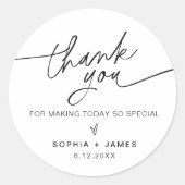 EVERLEIGHありがとうラウンドステッカー ラウンドシール (正面)