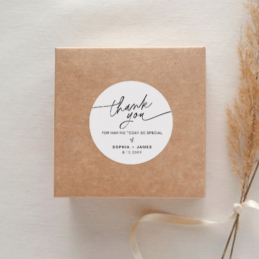 EVERLEIGHありがとうラウンドステッカー ラウンドシール