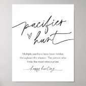 EVERLEIGHおしゃぶり狩りベビーシャワーゲームサイン ポスター (正面)