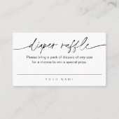 EVERLEIGHおむつラッフルチケットカード 名刺 (正面)