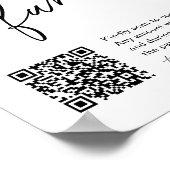 EVERLEIGHおむつ基金QRコード赤ちゃんシャワーサイン ポスター (角)