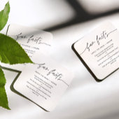 EVERLEIGHおもしろい新郎新婦について（セット50） スクエアペーパーコースター