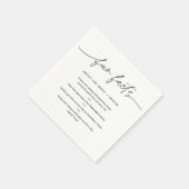 EVERLEIGHおもしろい新郎新婦について(セット50) スタンダードカクテルナプキン (角)