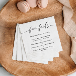 EVERLEIGHおもしろい新郎新婦について（セット50） スタンダードカクテルナプキン