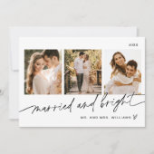 EVERLEIGHと結婚したブライトの結婚ホリデーカード 招待状 (正面)