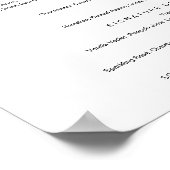 EVERLEIGHのドリンク結婚カクテルメニューサイン ポスター (角)