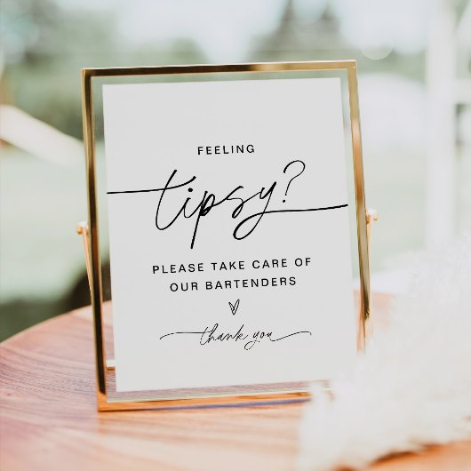 EVERLEIGHの感じ酔っ払ったバーのサイン、ヒント・バーテンダー ポスター