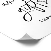 EVERLEIGHの本とギフト赤ちゃんシャワーのサイン ポスター (角)