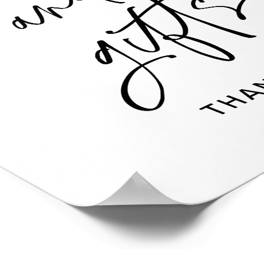 EVERLEIGHの本とギフト赤ちゃんシャワーのサイン ポスター (角)