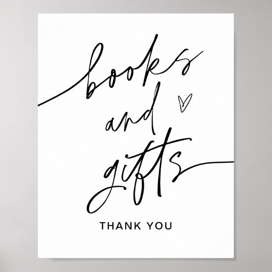 EVERLEIGHの本とギフト赤ちゃんシャワーのサイン ポスター (正面)