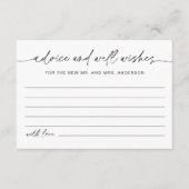 EVERLEIGHの結婚アドバイスとWell Wishesカード エンクロージャーカード (正面)