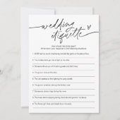 EVERLEIGHの結婚エチケット911ブライダルシャワーゲーム 招待状 (正面)