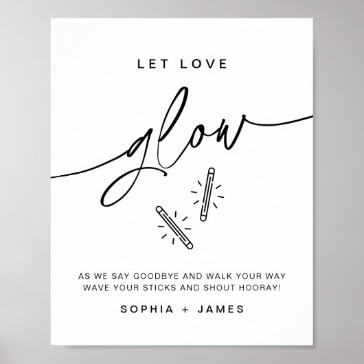 EVERLEIGHの結婚グロースティック記号 ポスター (正面)