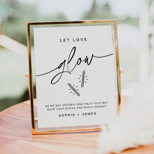 EVERLEIGHの結婚グロースティック記号 ポスター