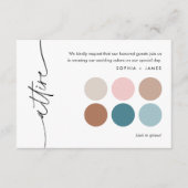 EVERLEIGHの結婚ゲスト衣装エンクロージャカード エンクロージャーカード (正面)