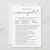 EVERLEIGHの結婚映画引用文ブライダルシャワーゲーム 招待状 (正面)
