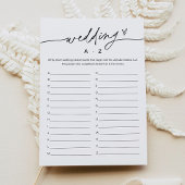 EVERLEIGHの結婚A-Zブライダルシャワーゲームカード 招待状
