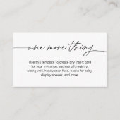 EVERLEIGHエンクミニマルロージャカード – 1つ以上 エンクロージャーカード (正面)