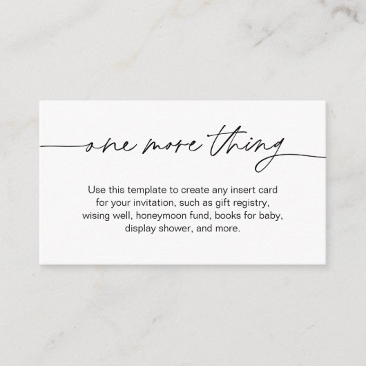 EVERLEIGHエンクミニマルロージャカード – 1つ以上 エンクロージャーカード (正面)