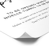 EVERLEIGHタイムカプセル赤ちゃんシャワーサイン ポスター (角)