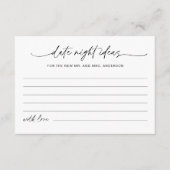 EVERLEIGHデイトナイトアイディアブライダルシャワーカード エンクロージャーカード (正面)