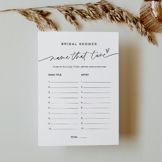 EVERLEIGHネームズチューンゲームブライダルシャワー 招待状