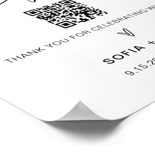 EVERLEIGHハネムーン結婚基金のサイン ポスター (角)