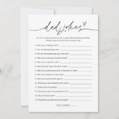 EVERLEIGHパパジョーク赤ちゃんシャワーゲームカード 招待状 (正面)