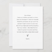 EVERLEIGHフォトミニマルブライドメイド提案カード 招待状 (裏面)