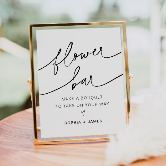 EVERLEIGHフラワーバー、ブーケのサインを作る ポスター