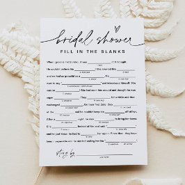 EVERLEIGHブライダルシャワーLibs、空白を埋める 招待状