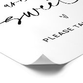 EVERLEIGHベビーは甘い赤ちゃんシャワーのサイン ポスター (角)