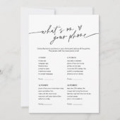 EVERLEIGHベビーシャワーあなたの携帯ゲームの何 招待状 (正面)