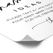 EVERLEIGHベビー名アイディアゲームサイン ポスター (角)