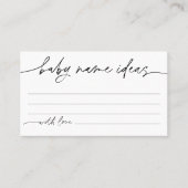 EVERLEIGHベビー名アイディア提案カード 名刺 (正面)