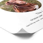 EVERLEIGHペットのシグネチャードリンク結婚のサイン ポスター (角)